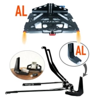 Pack Canoe aluminium 2.0 + 4 en 1 aluminium + éclairage pour Goldwing 2018 à 2025