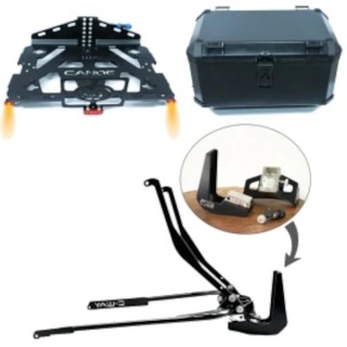 Pack Canoe 2.0 + 4 en 1 + éclairage + coffre aluminium pour Goldwing 2018 à 2025