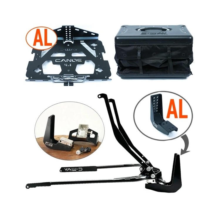 Pack Canoe aluminium 2.0 + 4 en 1 aluminium + sac ajustable pour Goldwing 2018 à 2025
