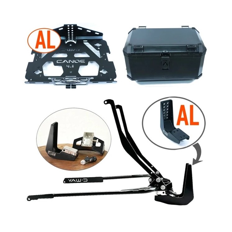 Pack Canoe aluminium 2.0 + 4 en 1 aluminium + coffre aluminium pour Goldwing 2018 à 2025