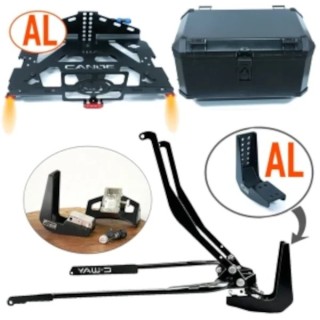 Pack Canoe aluminium 2.0 + 4 en 1 aluminium + éclairage + coffre aluminium pour Goldwing 2018 à 2025