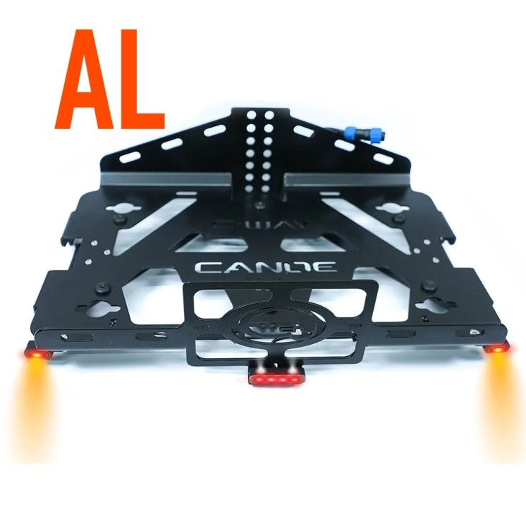 Porte bagages Canoe 4 en 1 en aluminium avec éclairage pour Honda Goldwing